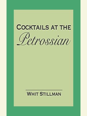 cover image of Cocktails at the Petrossian